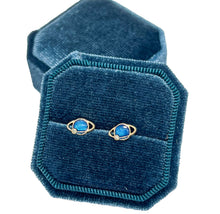 Load image into Gallery viewer, Saturn Earrings - 10k Solid Gold
