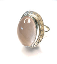 Load image into Gallery viewer, Silver Ring & Rose Quartz
