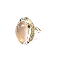 Load image into Gallery viewer, Silver Ring & Rose Quartz