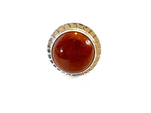 Load image into Gallery viewer, Silver Ring & Goldstone