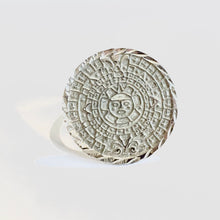 Load image into Gallery viewer, Silver Ring & Aztec Calendar