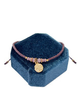 Load image into Gallery viewer, Adjustable bead bracelet - 9k Gold Plated
