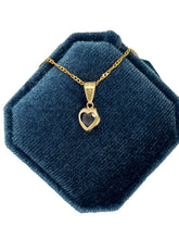 Load image into Gallery viewer, Black Heart Pendant - 10k Solid Gold
