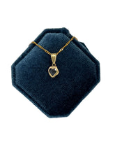 Load image into Gallery viewer, Black Heart Pendant - 10k Solid Gold
